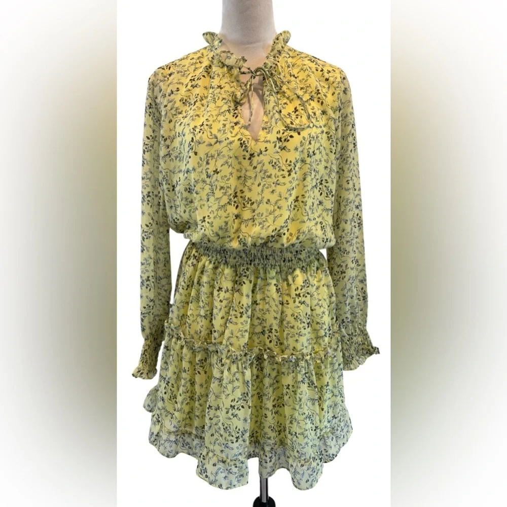 NSR Emma Floral Print Ruffle Dress - Picture 2 of 7